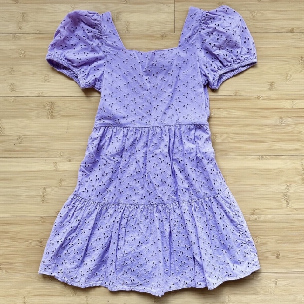 Purple Eyelet Dress - Picture 3 of 5